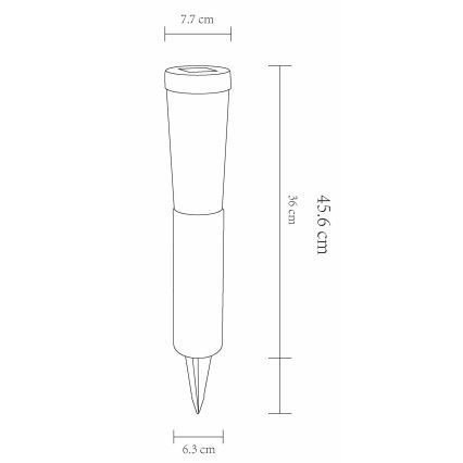 Globo - KOMPLEKT 2x LED Päikesepaneeliga valgusti LED/0,1W/3V 6000K IP44 400 mAh