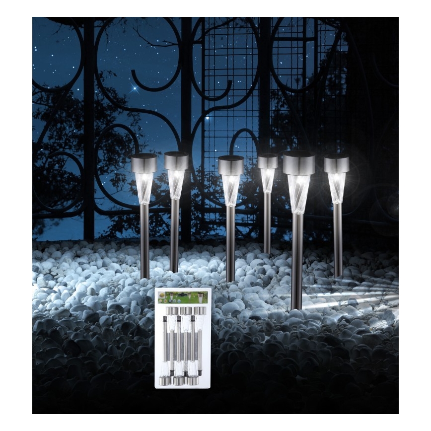 Globo - KOMPLEKT 6x LED Päikesepaneeliga valgusti LED/1,2V IP44