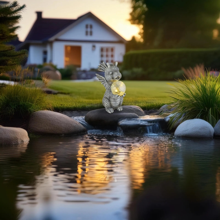 Globo - LED päikeseenergia dekoratsioon LED/0,02W/3V IP44 draakon 300 mAh