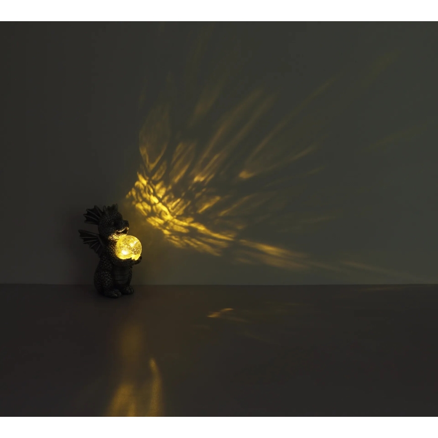 Globo - LED päikeseenergia dekoratsioon LED/0,02W/3V IP44 draakon 300 mAh