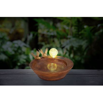 Globo - LED Päikesepaneeliga valgusti LED/0,06W/3V IP44 linnuvann