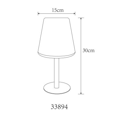 Globo - LED RGB Päikesepaneel puutetundlik laualamp LED/0,1W/3V IP44