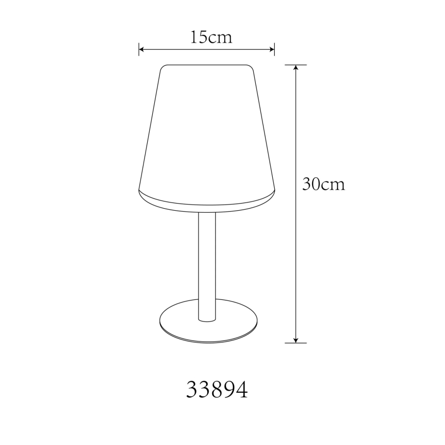 Globo - LED RGB Päikesepaneel puutetundlik laualamp LED/0,1W/3V IP44