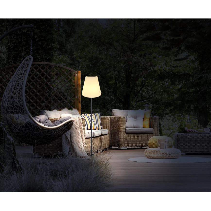 Globo - LED RGB Päikesepaneel puutetundlik põrandalamp LED/0,1W/3V IP44 + kaugjuhtimispult
