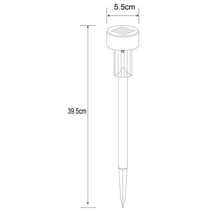 Globo - LED Päikesepaneeliga valgusti LED/0,06W/1,2V IP44