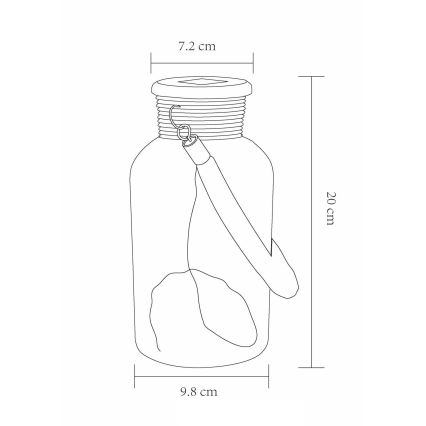 Globo - LED Päikesepaneeliga valgusti LED/0,6W/3,2V IP44