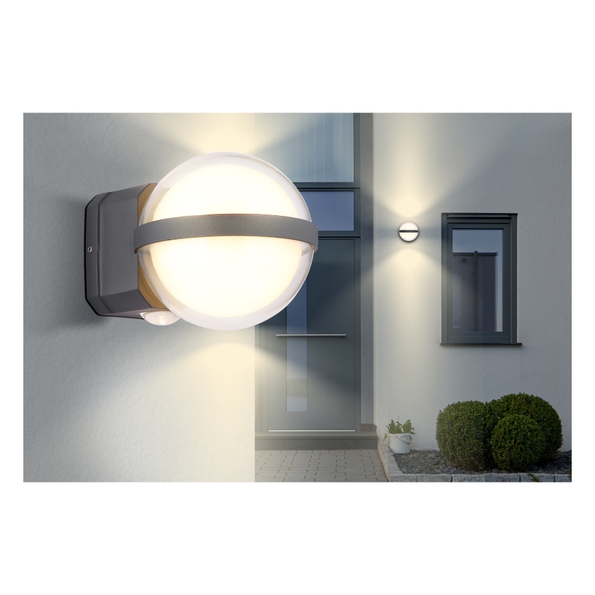 Globo - LED Väli seinavalgusti LED/12W/230V IP54 must