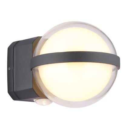 Globo - LED Väli seinavalgusti LED/12W/230V IP54 must