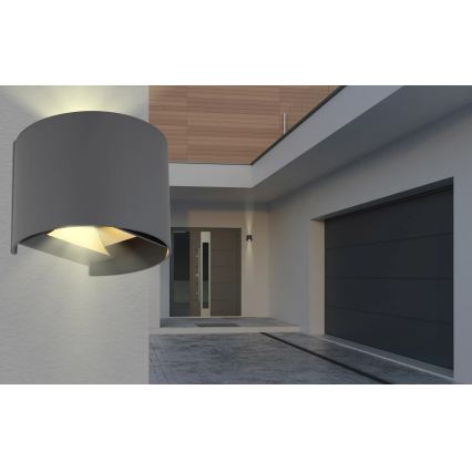Globo - LED-seinale paigaldatav välisvalgusti 2xLED/3W/230V IP54