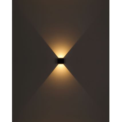 Globo - LED Väli seinavalgusti 2xLED/3W/230V IP44 must