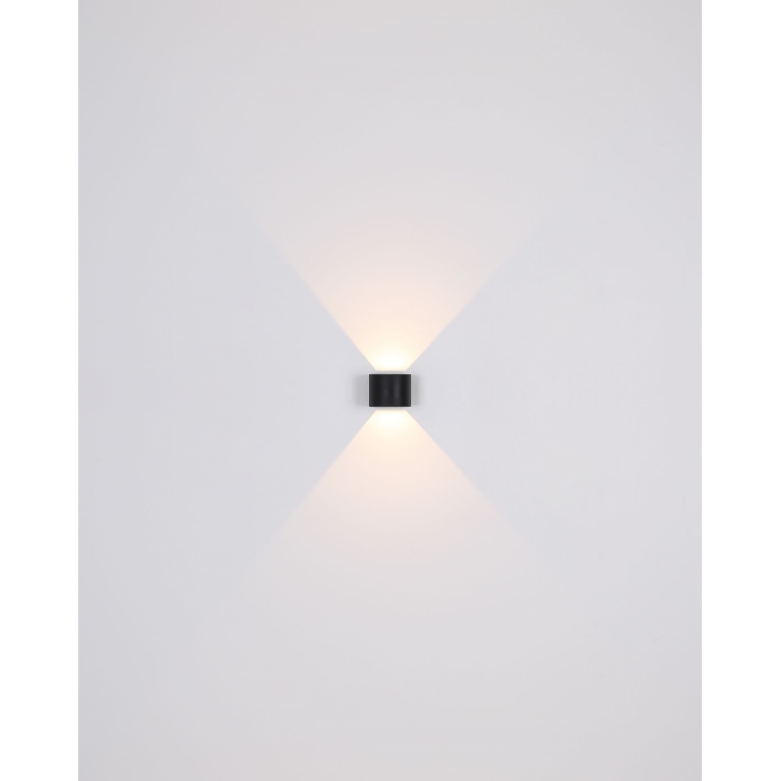 Globo - LED Väli seinavalgusti 2xLED/3W/230V IP44 must