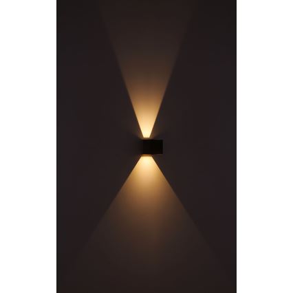 Globo - LED Väli seinavalgusti 2xLED/3W/230V IP44 pruun