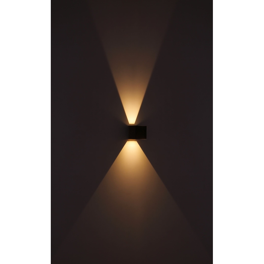 Globo - LED Väli seinavalgusti 2xLED/3W/230V IP44 pruun