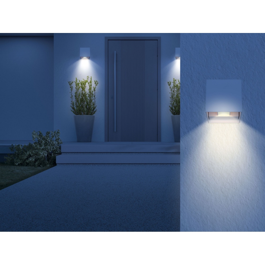 Globo - LED Väli seinavalgusti 2xLED/3W/230V IP44 valge