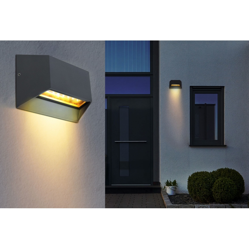 Globo - LED Väli seinavalgusti LED/7W/230V IP54 antratsiit