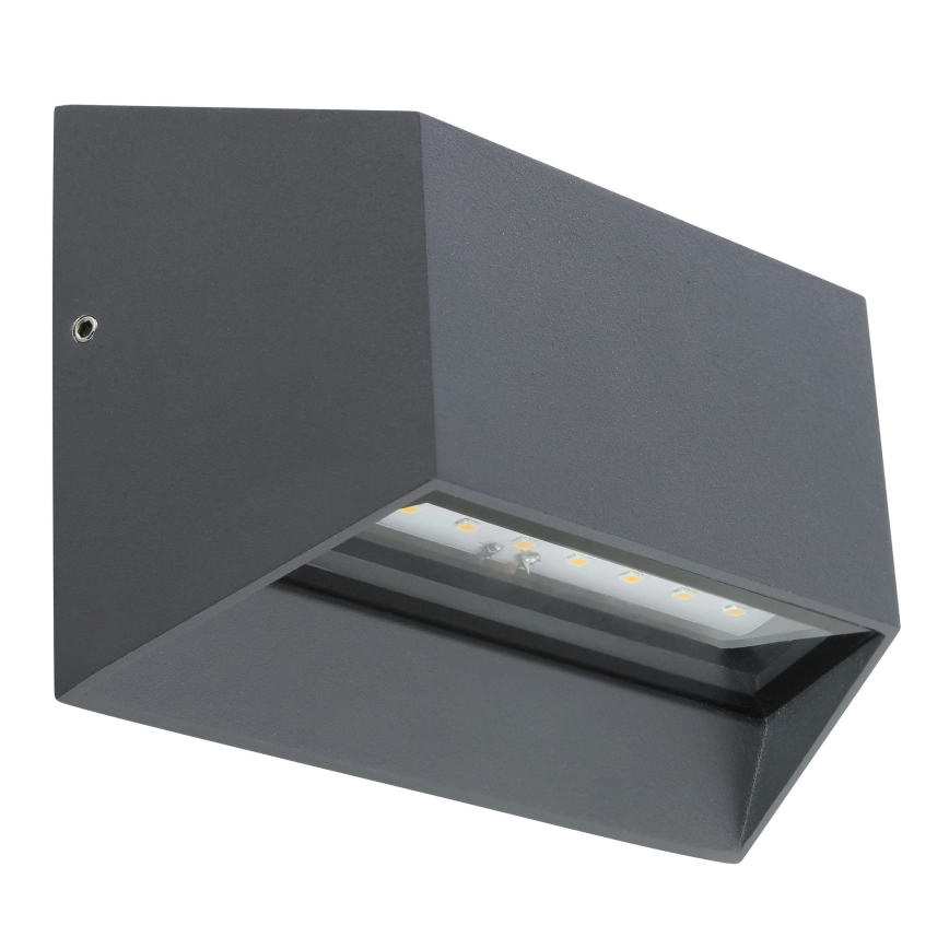 Globo - LED Väli seinavalgusti LED/7W/230V IP54 antratsiit