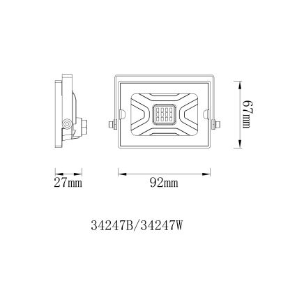 Globo - LED Prožektor LED/10W/230V IP65