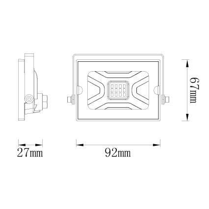 Globo - LED Prožektor LED/10W/230V IP65