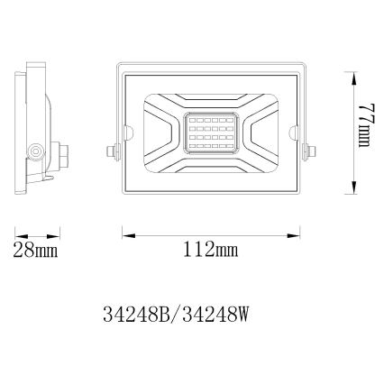 Globo - LED Prožektor LED/20W/230V IP65