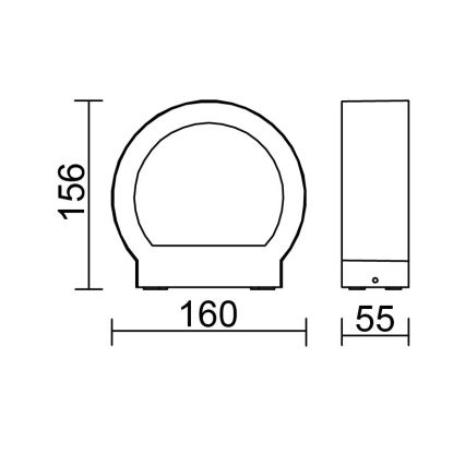 Globo - LED välisseinavalgusti LED/6W/230V IP54