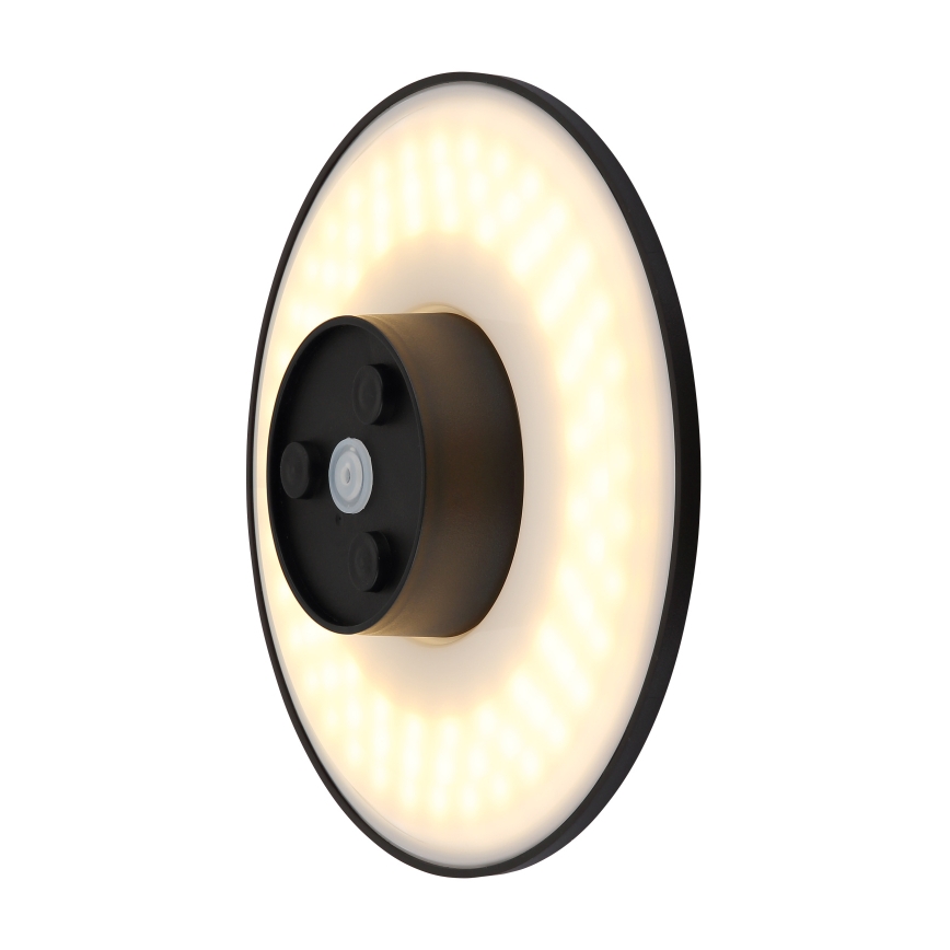 Globo - LED Väli seinavalgusti LED/15W/230V 3000/4000/6000K d. 25,2 cm IP44 must