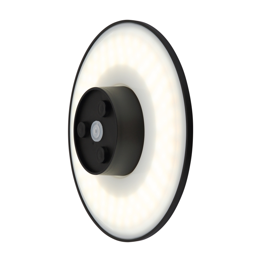 Globo - LED Väli seinavalgusti LED/15W/230V 3000/4000/6000K d. 25,2 cm IP44 must