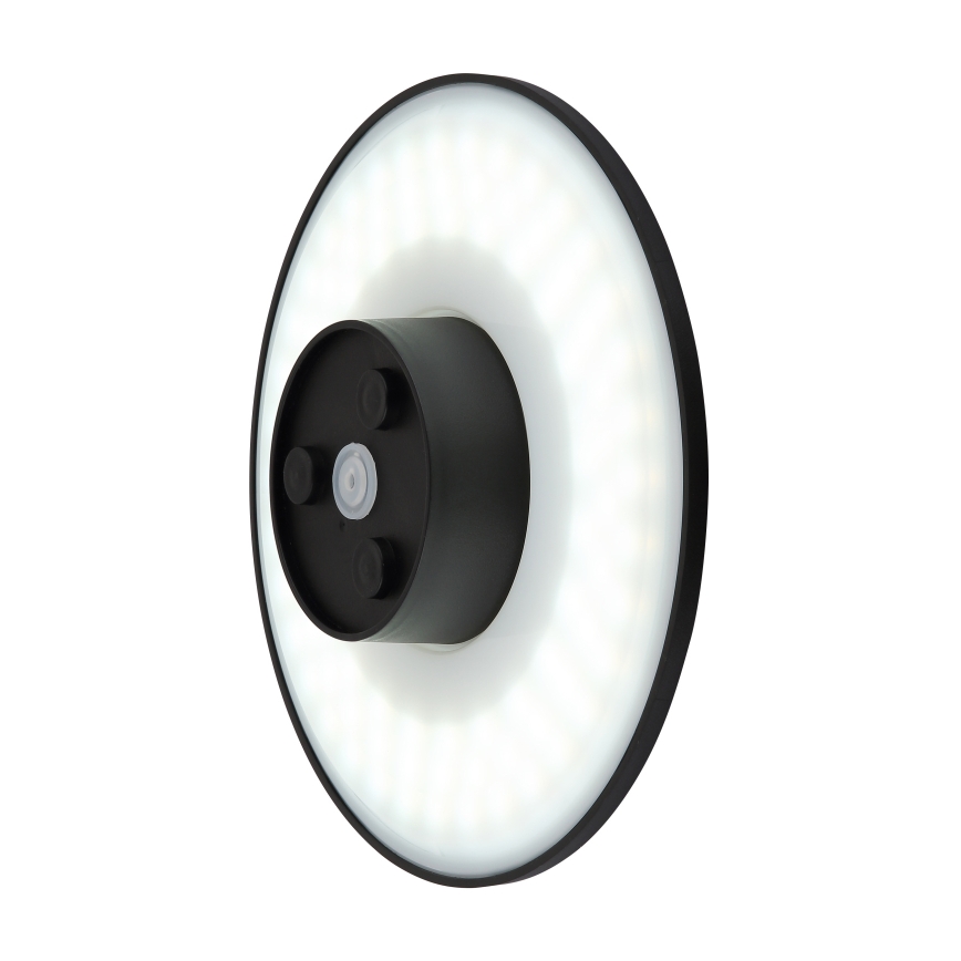 Globo - LED Väli seinavalgusti LED/15W/230V 3000/4000/6000K d. 25,2 cm IP44 must