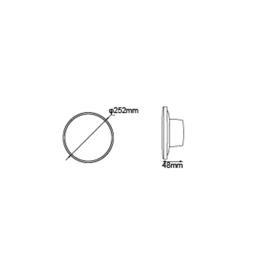 Globo - LED Väli seinavalgusti LED/15W/230V 3000/4000/6000K d. 25,2 cm IP44 valge
