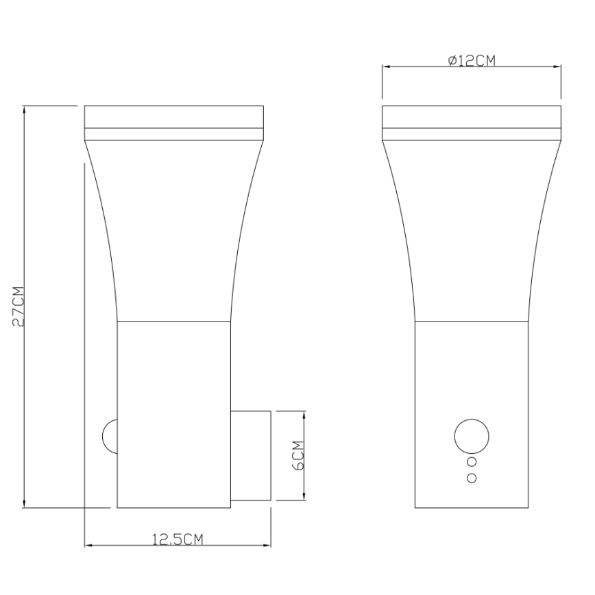 Globo - LED Väli seinavalgusti anduriga LED/10,5W/230V IP44