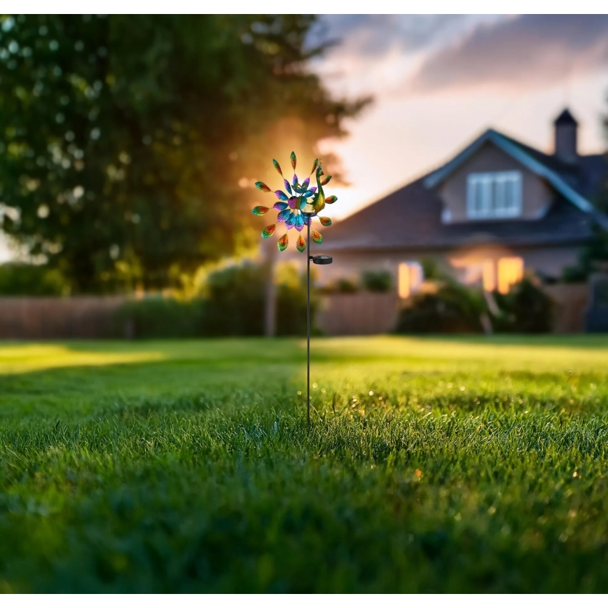 Globo - LED Päikesepaneel kaunistus LED/0,06W/3V IP44 paabulind