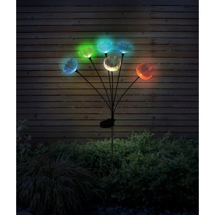 Globo - LED RGB päikesevalgusti, 6×LED, 1,2 V, IP44, 300 mAh