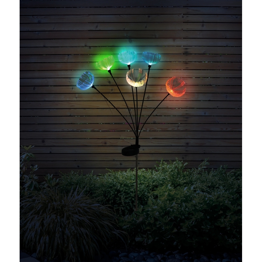 Globo - LED RGB päikesevalgusti, 6×LED, 1,2 V, IP44, 300 mAh