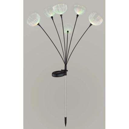 Globo - LED RGB päikesevalgusti, 6×LED, 1,2 V, IP44, 300 mAh
