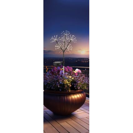 Globo - LED päikesevalgusti 3xLED/3V IP44 600 mAh ilutulestiku efekt