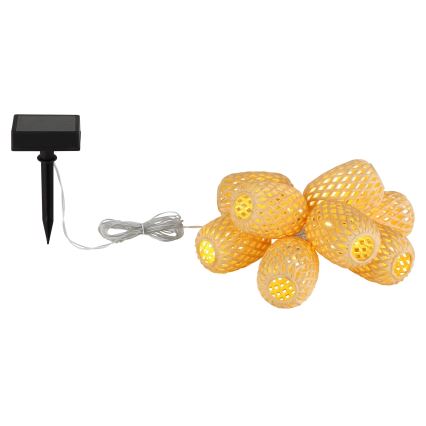 Globo - LED Päikesepaneeliga valguskett LED/0,06W/3V 650 cm IP44 400 mAh