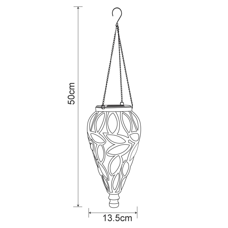Globo - LED Päikesepaneeliga valgusti LED/0,9W/3,2V IP44 200 mAh läbipaistev