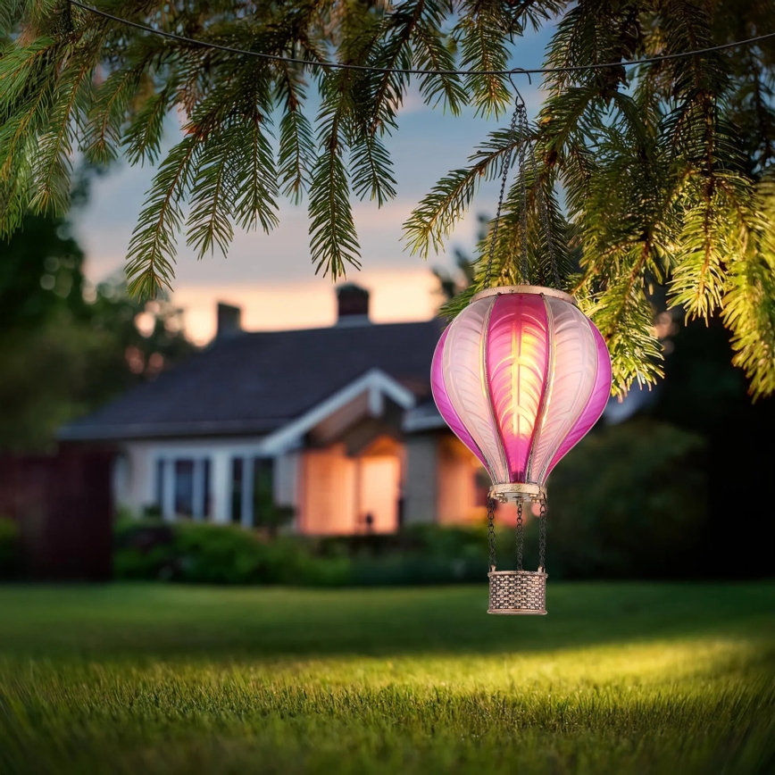Globo - LED Rippuv päikesepaneeliga kaunistus 20xLED/0,5W/3V IP44 Lendav õhupall
