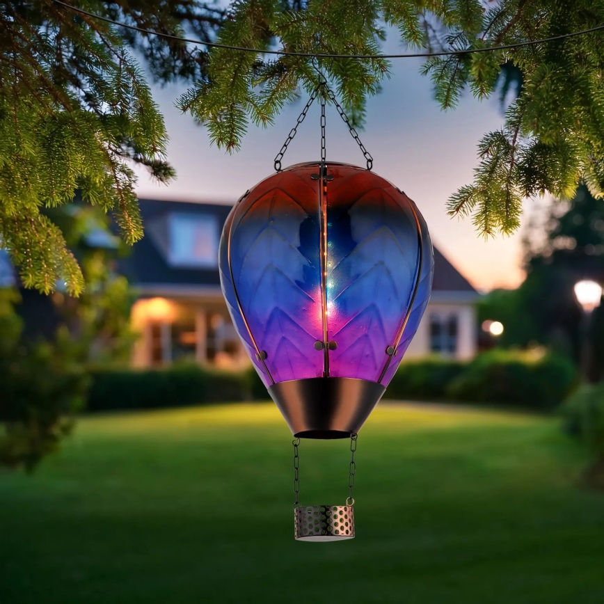Globo - LED Rippuv päikesepaneeliga kaunistus 24xLED/0,2W/3V IP44 Lendav õhupall