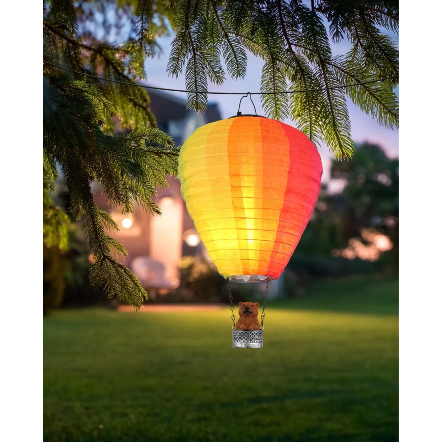 Globo - LED Rippuv päikesepaneeliga kaunistus 24xLED/0,06W/3V IP44 Lendav õhupall