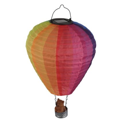 Globo - LED Rippuv päikesepaneeliga kaunistus 24xLED/0,06W/3V IP44 Lendav õhupall
