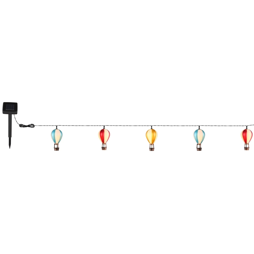 Globo - LED päikesepaneeliga valguskett 9xLED/0,06W/3V 390 cm IP44