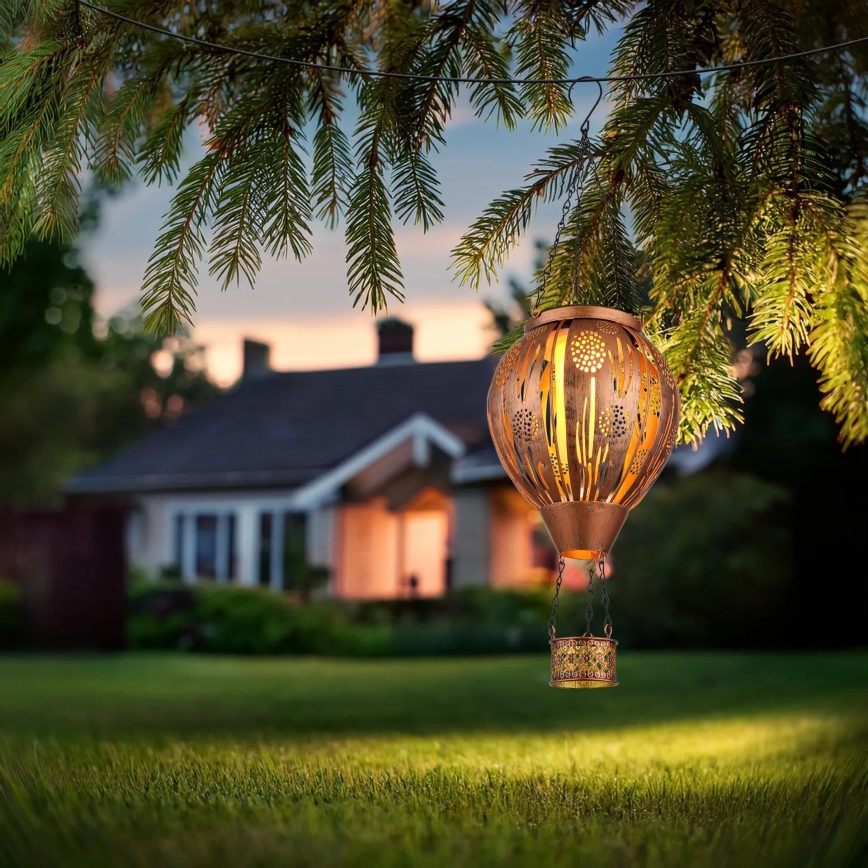 Globo - LED Rippuv päikesepaneeliga kaunistus 12xLED/0,02W/3V IP44 Lendav õhupall