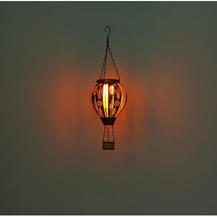 Globo - LED Rippuv päikesepaneeliga kaunistus 12xLED/0,02W/3V IP44 Lendav õhupall