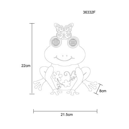 Globo - LED päikesevalgusti 104xLED/3V IP44 300 mAh konn