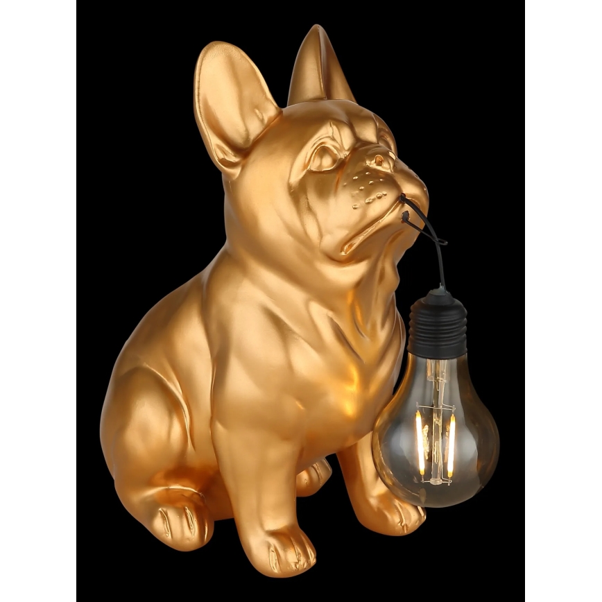 Globo - LED päikesevalgusti LED/3V IP44 300 mAh kuldne koer
