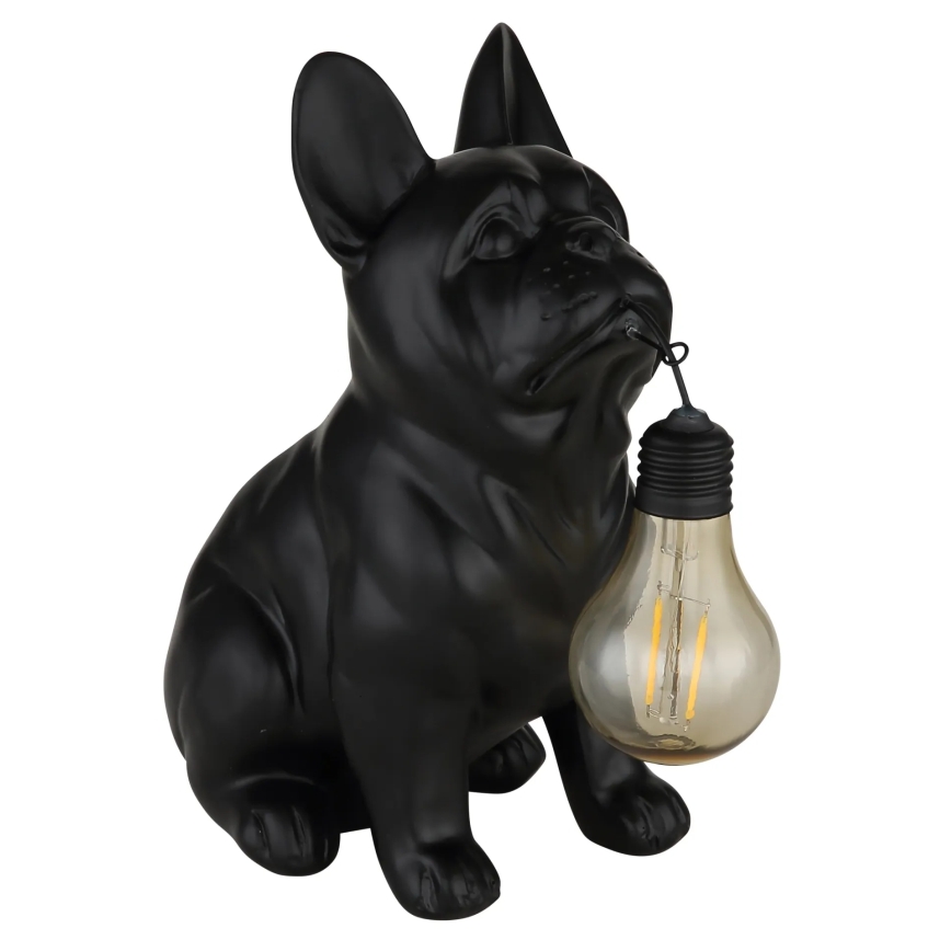Globo - LED päikesevalgusti LED/3V IP44 300 mAh must koer