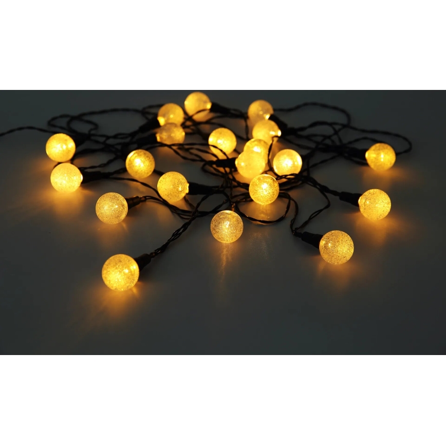 Globo - LED RGB Päikesepaneel valguskett 20xLED/0,06W/3V 770 cm IP44