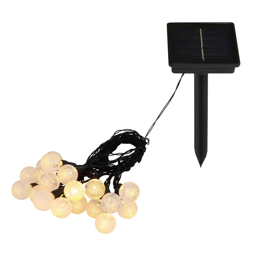 Globo - LED RGB Päikesepaneel valguskett 20xLED/0,06W/3V 770 cm IP44