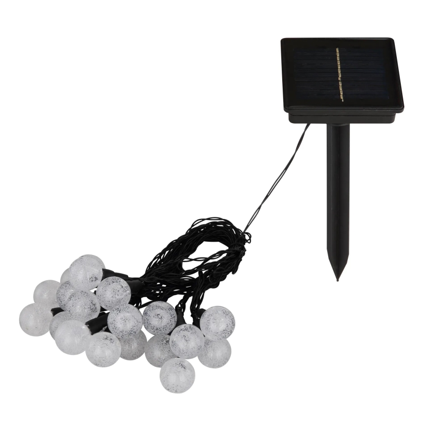 Globo - LED RGB Päikesepaneel valguskett 20xLED/0,06W/3V 770 cm IP44