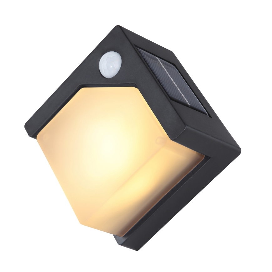 Globo - LED Päikesepaneeliga valgusti anduriga LED/0,48W/3V IP44 600 mAh